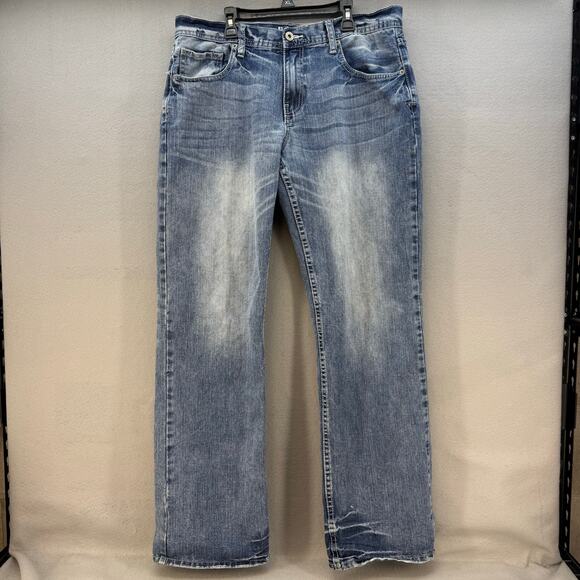 ReClaim Jeans By Buckle Men's 34L Blue Stone Wash Loose Straight Long Tall - Picture 1 of 15